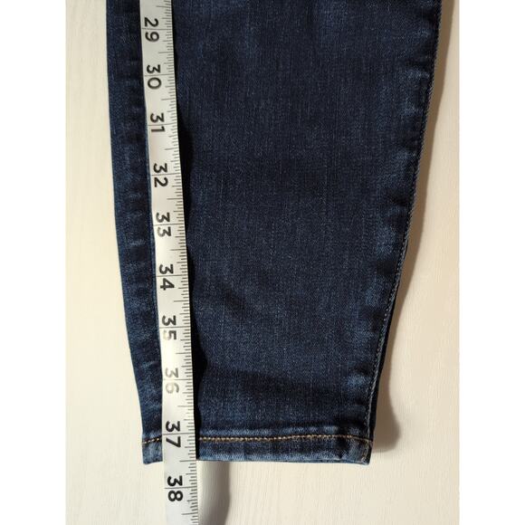 American Eagle Womens 6 Hi Rise Jegging Jeans Blue Dark Wash Stretch Next Level - Picture 13 of 16